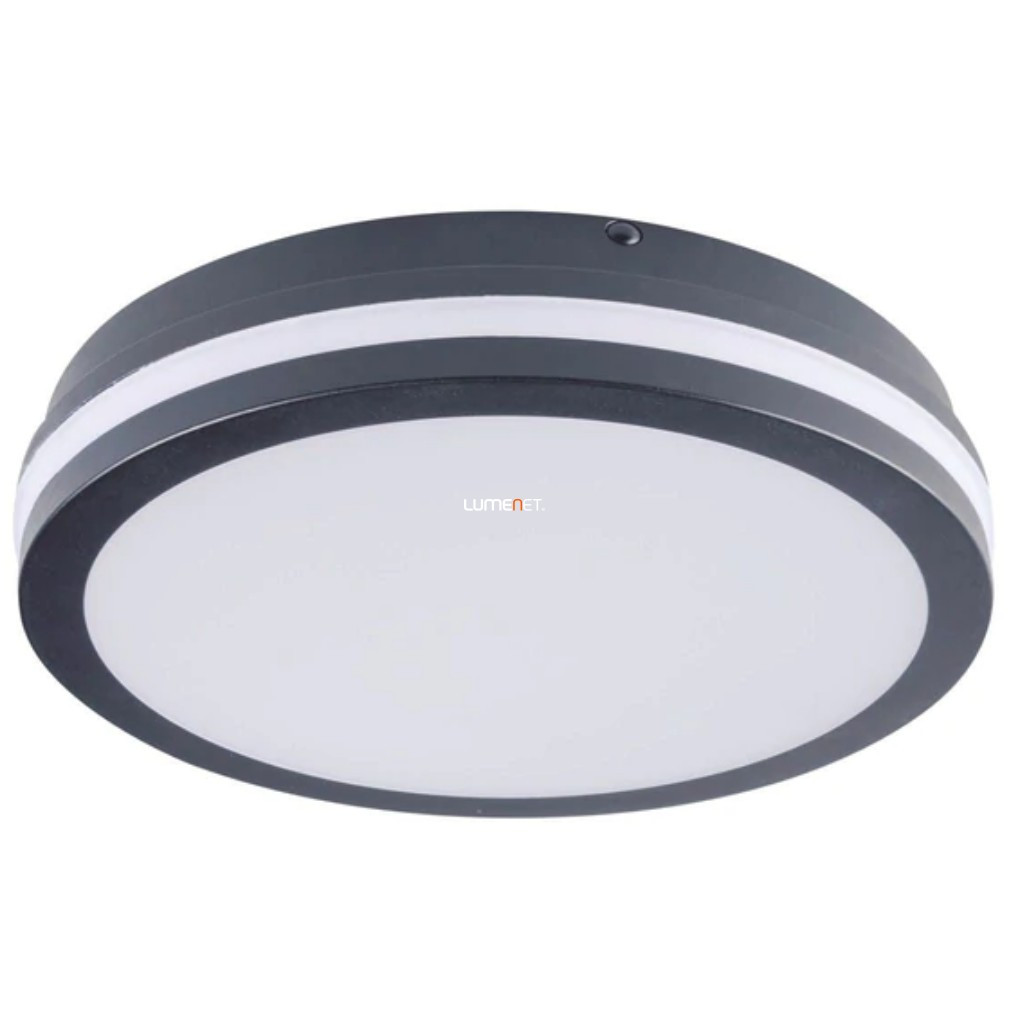 Lampă LED rotundă pentru exterior cu senzor de mișcare, 24 W, 4000 K, 1920 lm, IP54, gri - Beno Kanlux 33345