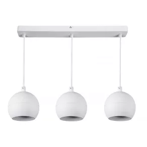   Lampă suspendată de tavan, albă, cu 3 socluri GU10 - Galoba Kanlux 33684
