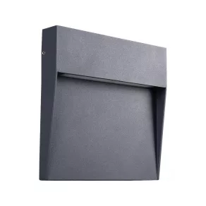   Lampă LED de exterior plată pentru montare pe perete, culoare antracit - Duli Kanlux 33752