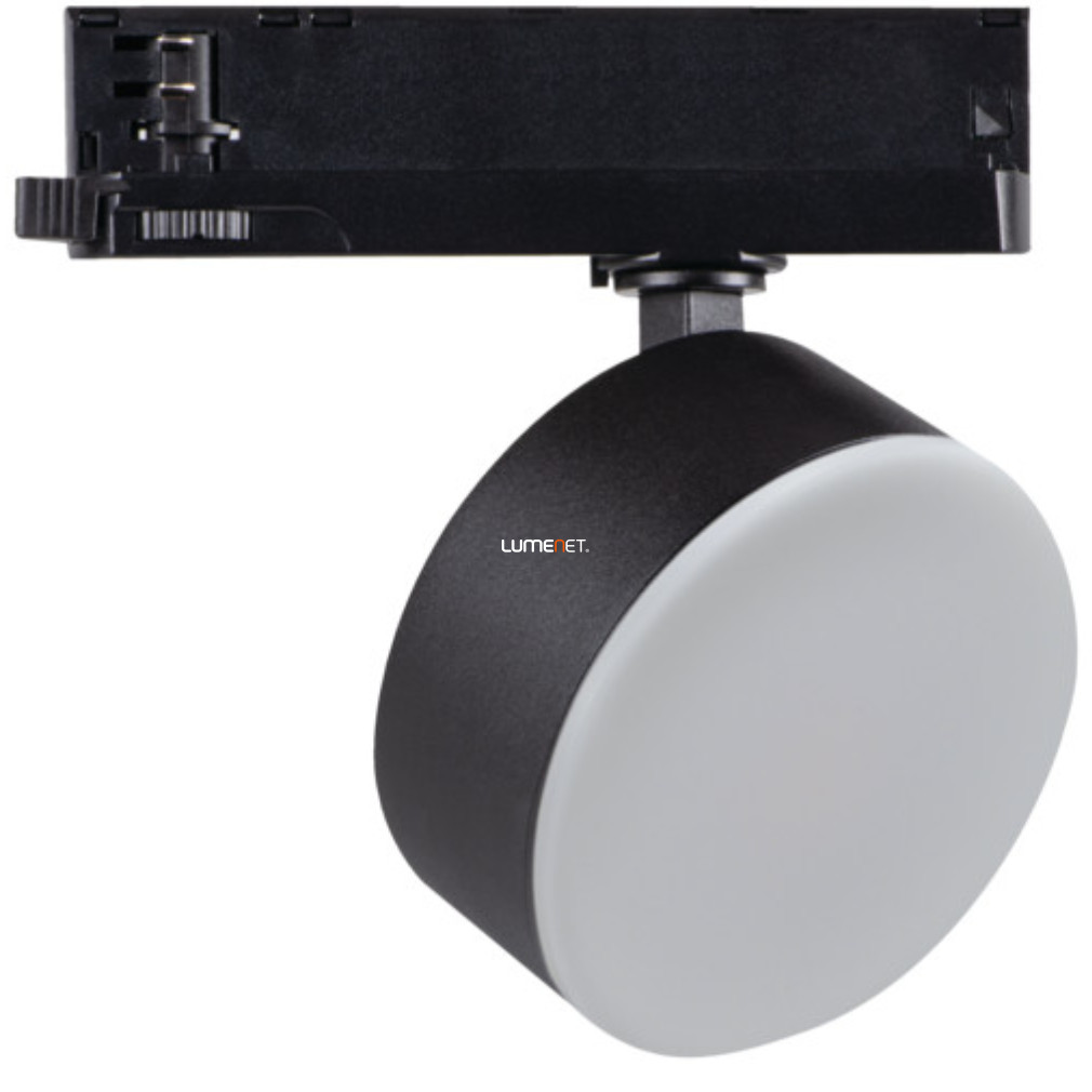 Spot LED cu difuzor montat pe șină, 18W, 1400lm, 3000K, 18°, negru