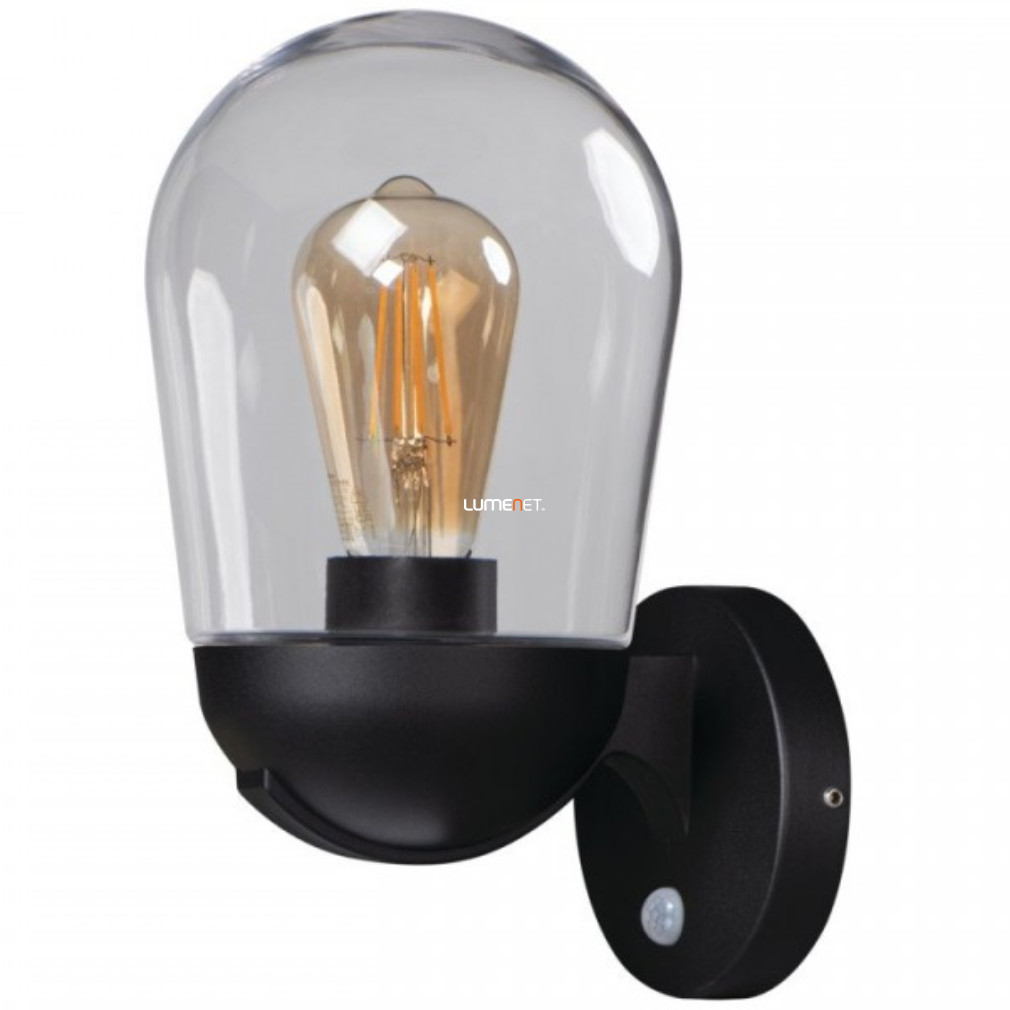 Lampa de perete cu senzor de mișcare pentru exterior, cu abajur oval din sticlă - Liego Kanlux 36533