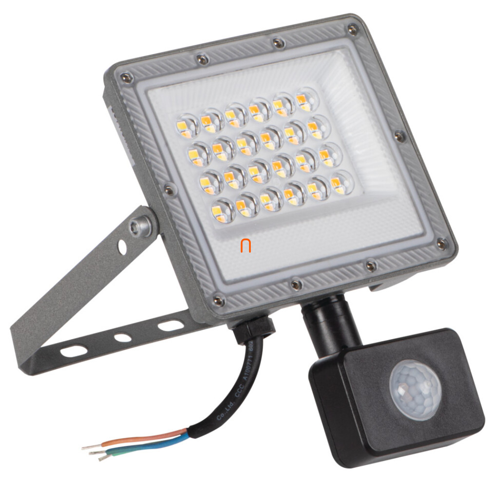 Proiector LED cu senzor de mișcare, reglabil, 20 W, 860 lm (Acete)