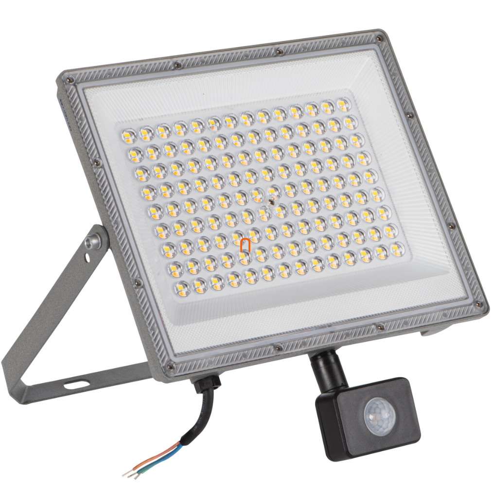 Proiector LED cu senzor de mișcare, reglabil, 100 W, 4300 lm (Acete)