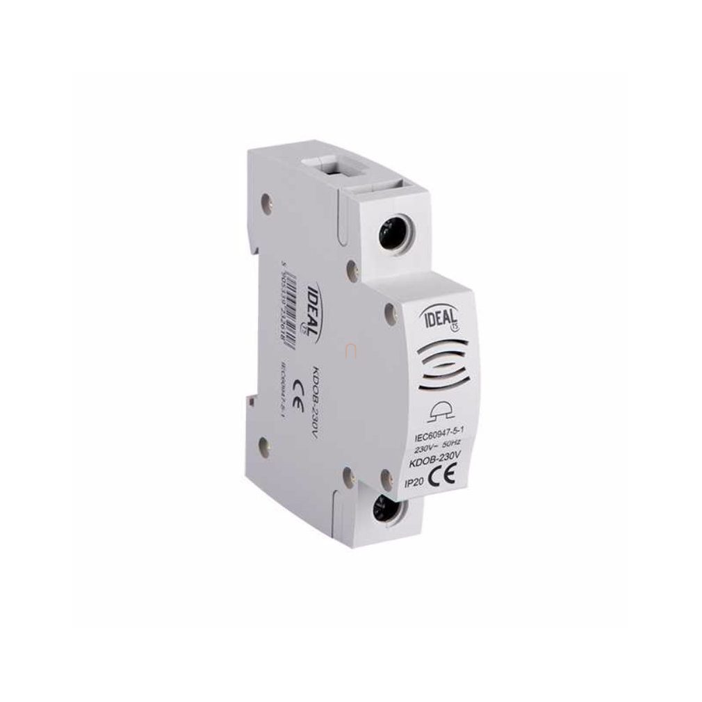 Sonerie montabilă pe șină de 230 V, gri deschis KDOB-230 3805 Kanlux 23261