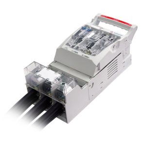   Siguranță întrerupător orizontală 00-160A, pentru placă de montare, conexiune S APATOR RBK 00-W, 63-823333-141