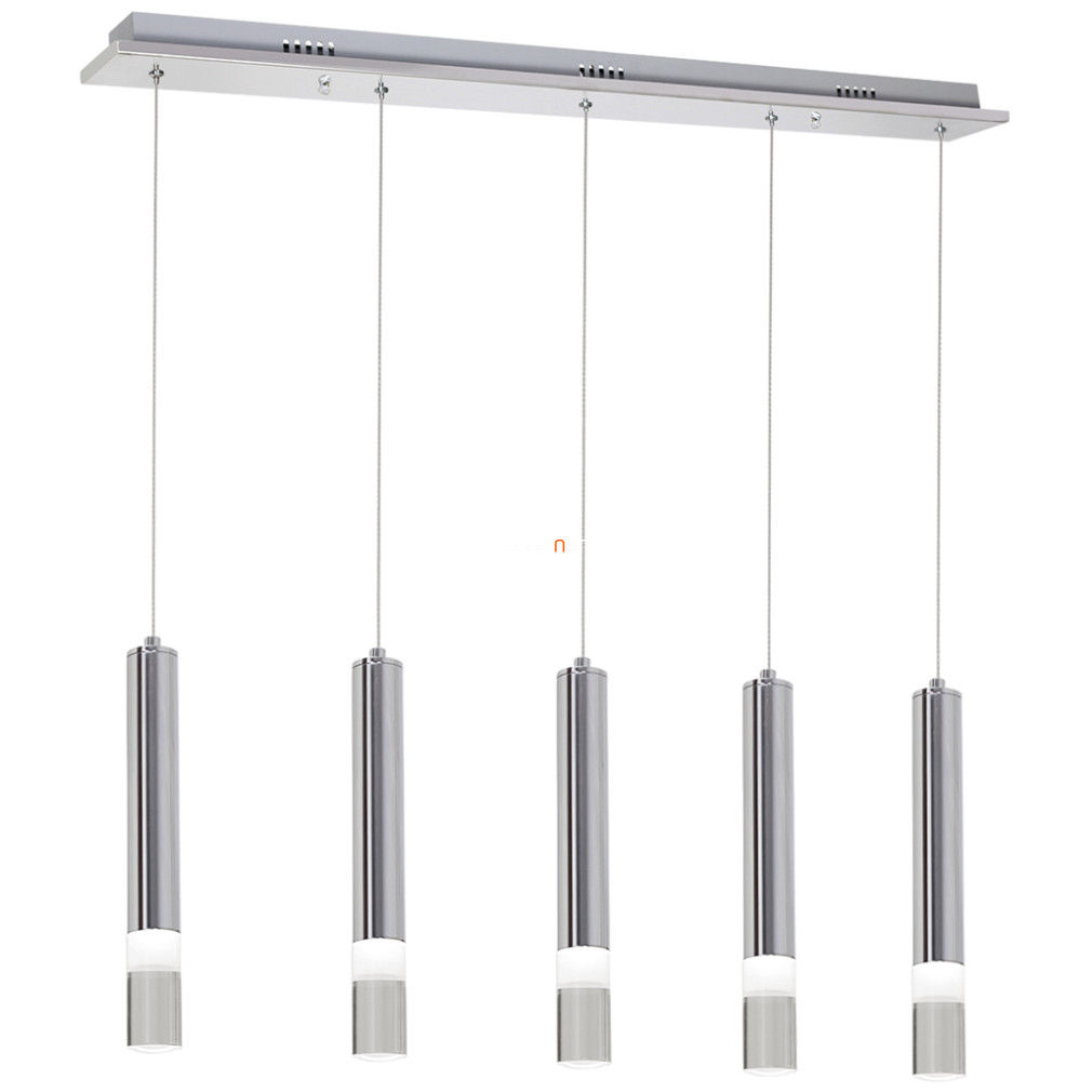 Lampă LED suspendată 5x5 W, alb rece, crom (Ice)