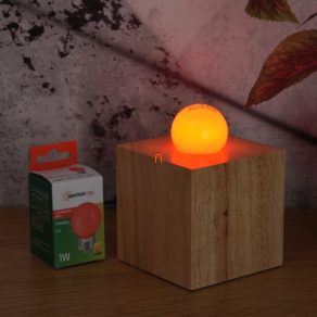 Decorațiune LED E27 1W, roșu