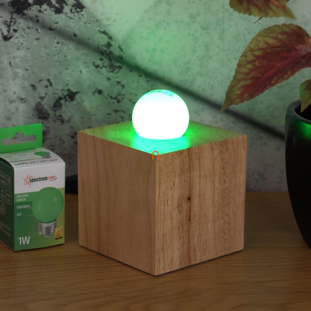 E27 LED decorativ 1W, verde