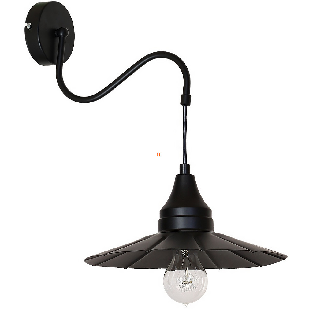 Lampa de perete în ambalaj dezonte, negru mat, cu soclu 1xE27 (Boyd)