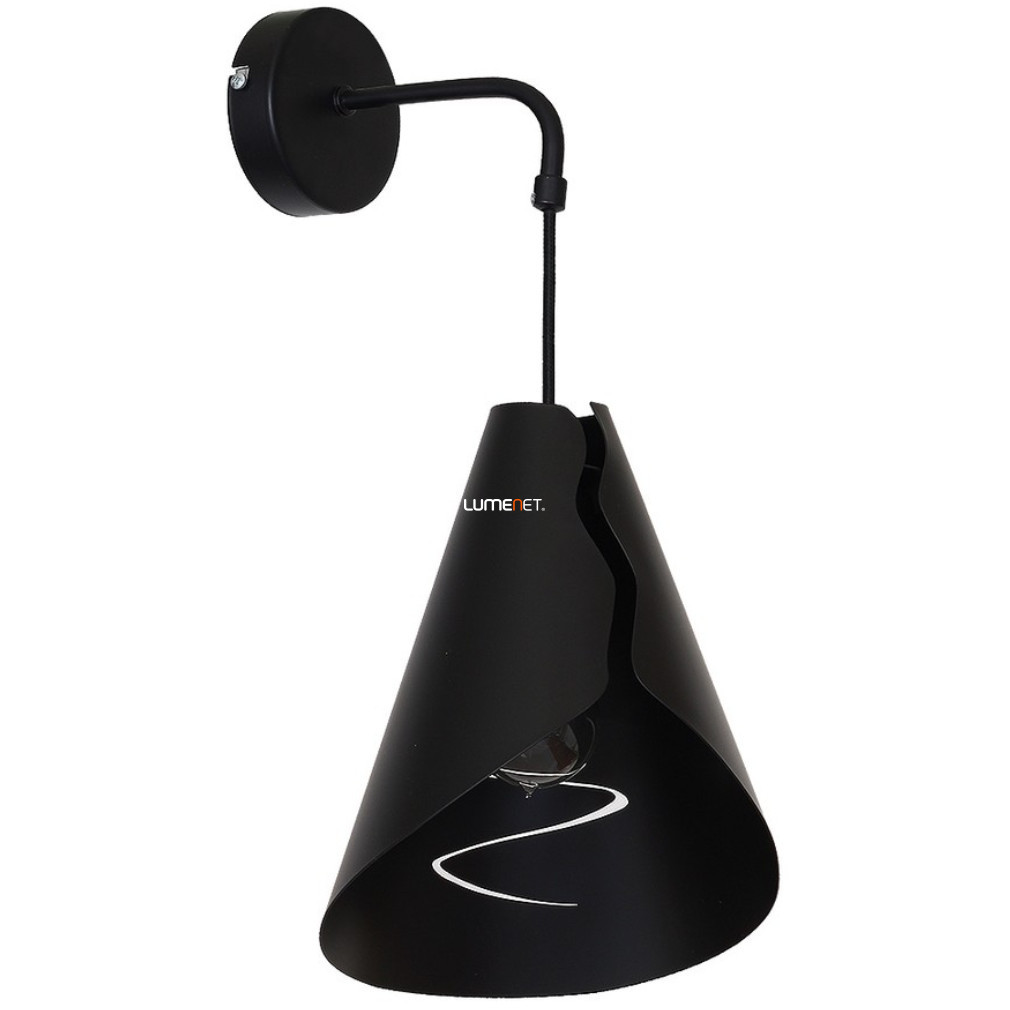 Lampa de perete în ambalaj dezonat, negru mat, cu soclu 1xE27 (Alana)