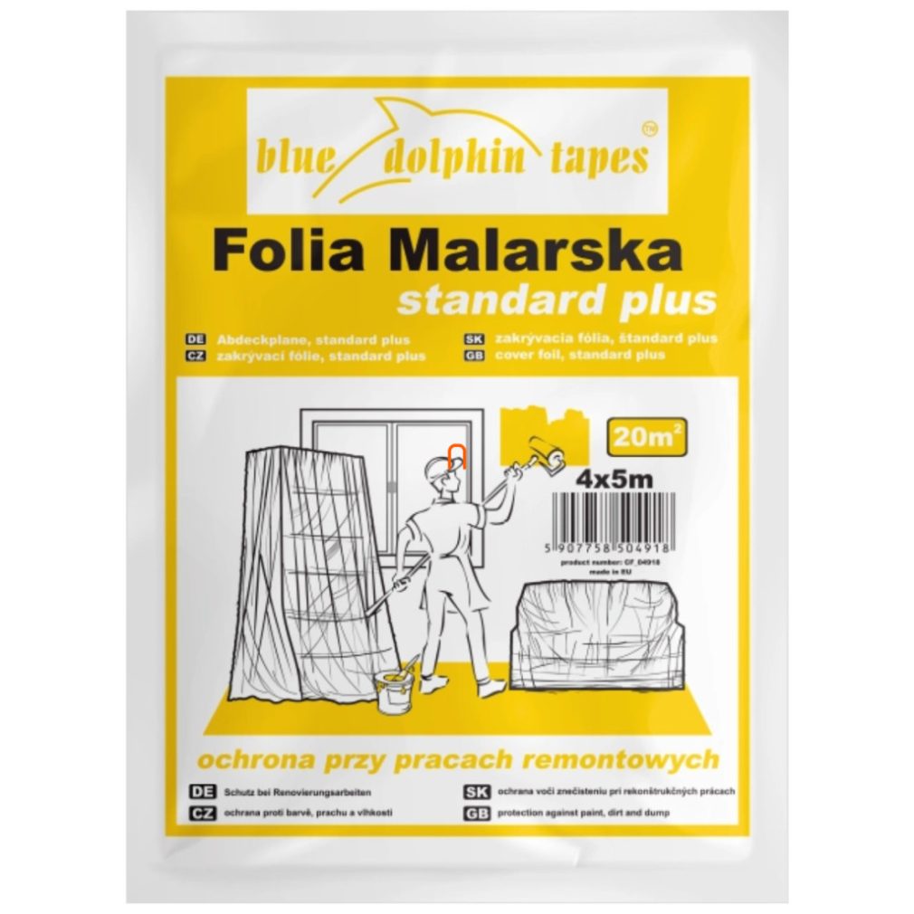 Folie de protecție rezistentă la pași - 4 m x 5 m (15 microni)