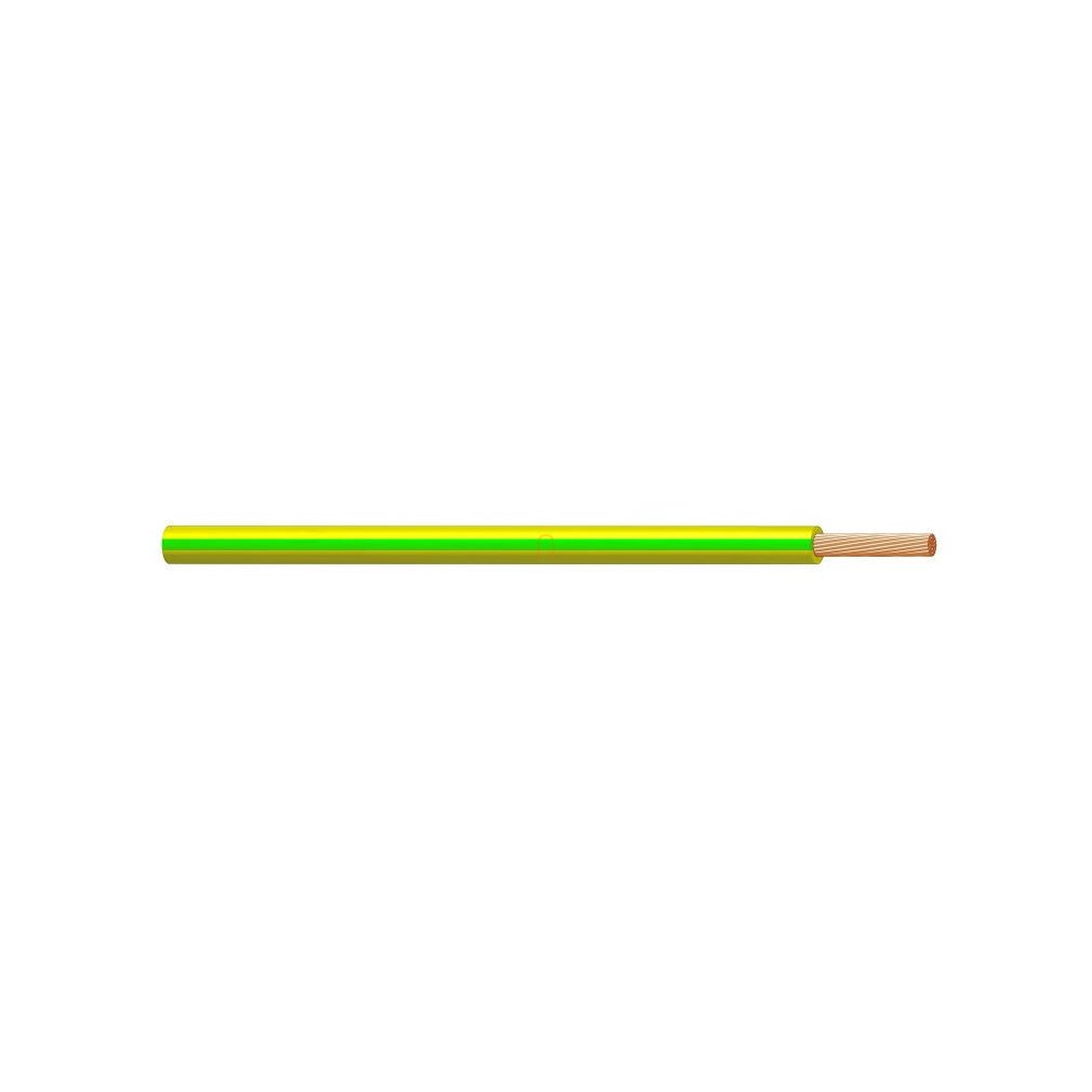 H05V-K 1x 1 verde/galben (100) 300/500V cablu flexibil cu un singur conductor torsadate (MCs-kh, MCskh)