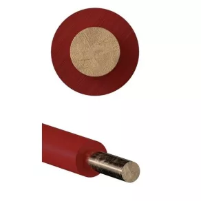   H05V-U 1x 1 roșu (100) cablu compact cu un singur conductor, 300/500 V (M-Cs, MCs)