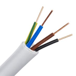   NYM-J 4x 1,5 gri (100) 300/500V cablu compact de instalare (MB-Cu, MBCu)