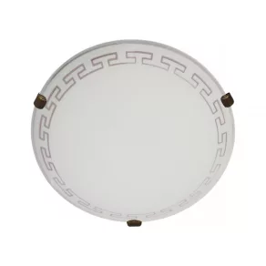   Lampă de tavan cu model meandru, cu soclu E27 - Athena Klausen KL4296