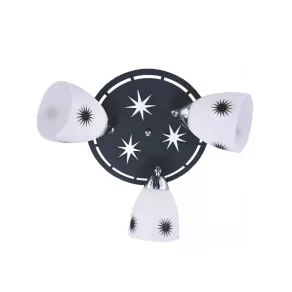   Lampă de tavan cu model, cu 3 socluri E27 - Allium Klausen LY-3036