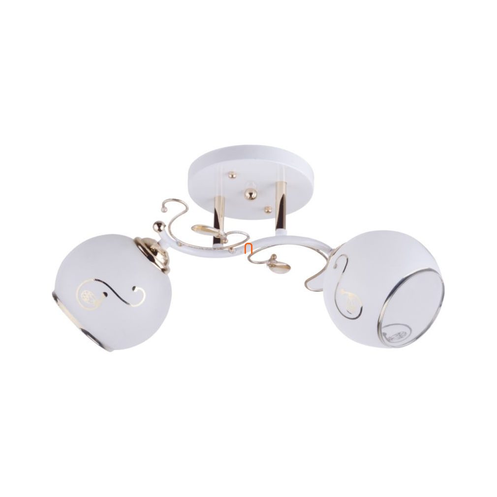 Candelabru cu model, cu 2 socluri, cromat - Gina Klausen LY-3100