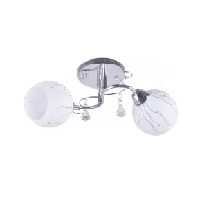   Candelabru cu ornamente din cristal, cu 2 socluri E27 - Flash Klausen LY-3127