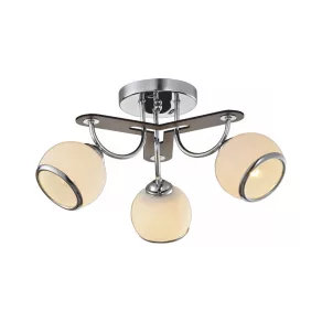   Lustră cu 3 socluri E27, cu bordură cromată - Orbs Klausen LY-3129
