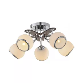   Lustră cu 5 socluri E27, cu margine cromată - Orbs Klausen LY-3130