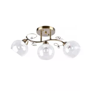   Candelabru cu abajur din sticlă spartă, cu 3 socluri E27 - Crush Klausen LY-3195