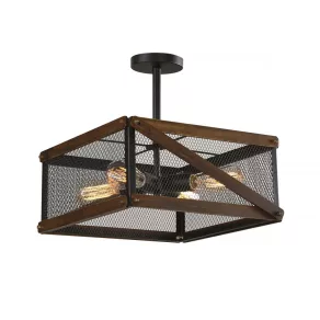   Candelabru tip loft cu 4 socluri E27 - Lazarus Klausen KL6345