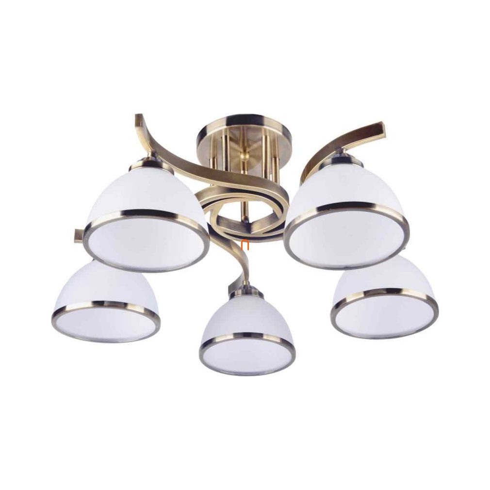 Candelabru antic cu 5 brațe, cu sticlă - Darla Klausen LY3310