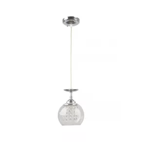   Lampă suspendată cu ornamente din cristal și soclu E27 - Glass Klausen LY-3315