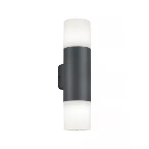   Aplică de exterior cu lumină orientată în jos/în sus, de culoare antracit - Ascot Klausen KL132000