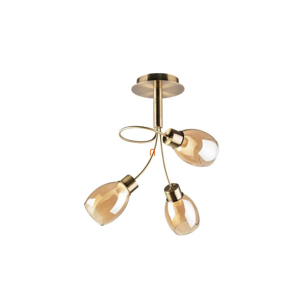 Lampa de tavan în culoarea chihlimbar, cu 3 brațe - Ambry Klausen LY-3494
