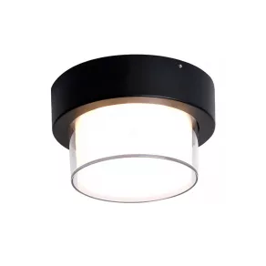   Lampă LED de exterior pentru tavan, 16 cm, 12 W, 900 lm, 4000 K, negru - Feiss Klausen KL121025