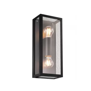   Lampă de perete pentru exterior cu 2 socluri E27 - Power Klausen KL132005