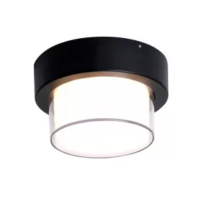   Lampă LED de exterior pentru tavan, 11 cm, 6 W, 450 lm, 4000 K, negru - Feiss Klausen KL121049