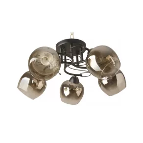   Lampă de tavan cu abajur din sticlă, cu 5 socluri E27 - Kano Klausen KL100042