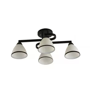   Candelabru cu 4 socluri E27, IP20, 220-240 V, negru - Klausen Protone KL100046