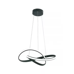   Lampă suspendată cu LED, 50 cm, negru, 40 W, 3200 lm, 4000 K - Intrigue Klausen KL142046