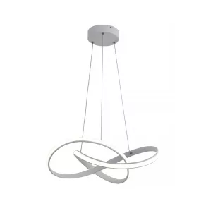   Lampă suspendată cu LED, 50 cm, albă, 40 W, 3200 lm, 4000 K - Intrigue Klausen KL142047