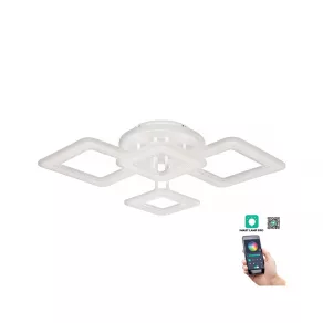   Corp de iluminat de tavan Klausen Trigos PL4 LED, 12400 lm, 3000–6500 K, IP20, 220–240 V, alb, KL151046