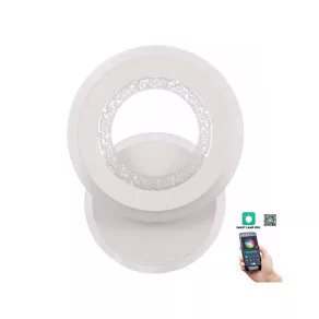   Lampă LED de perete cu intensitate reglabilă, albă, 24 cm, 30 W, 2600 lm, 3000-4000-6500 K - Rondos Klausen KL151060
