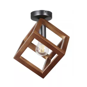   Lampă de tavan cu formă de romb, de culoare maro închis, cu soclu E27 - Rhombus Klausen KL101051