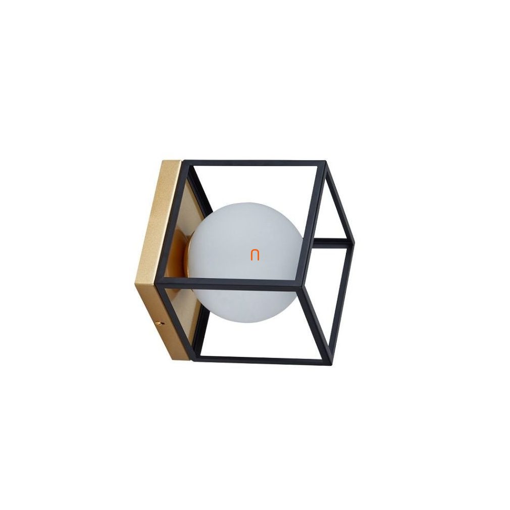 Lampa de perete în culoarea negru-auriu - Fence Klausen KL101054