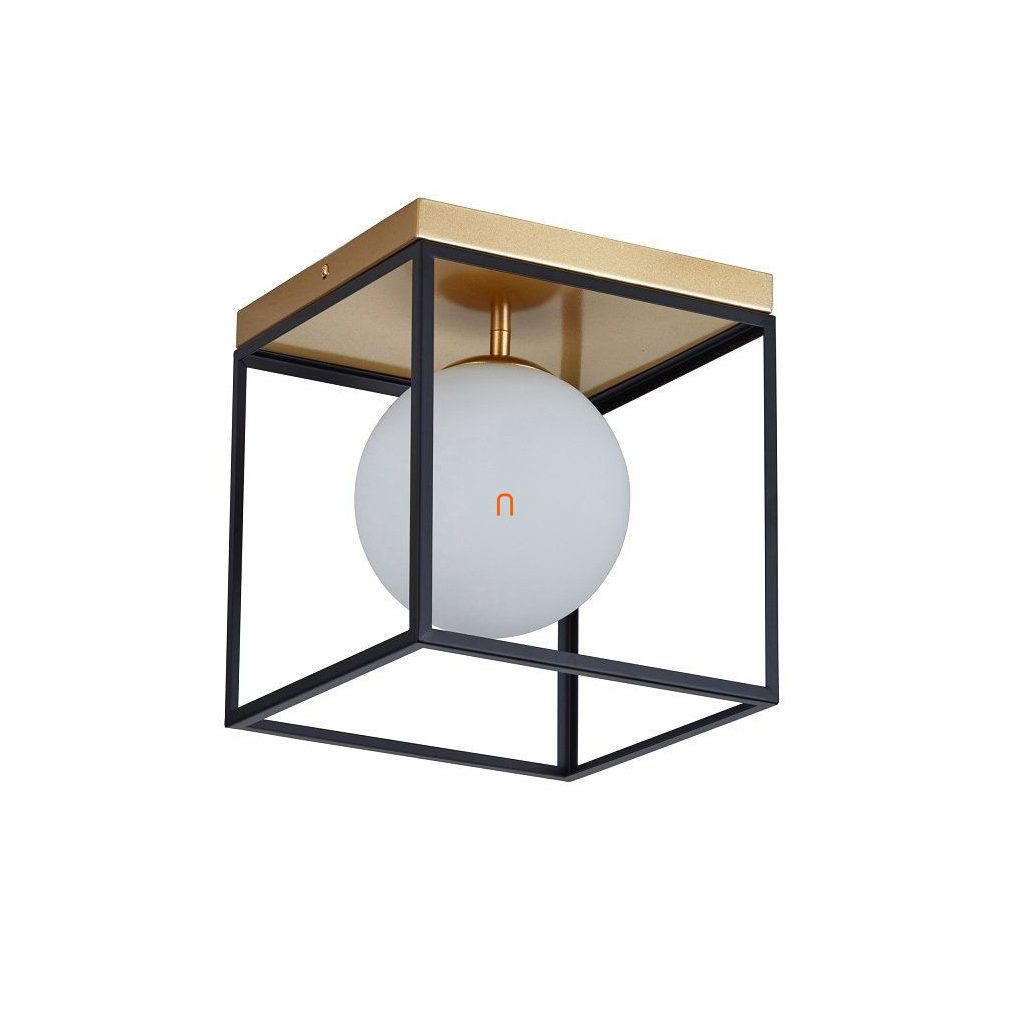 Lampa de tavan în culori negru-auriu - Fence Klausen KL100054