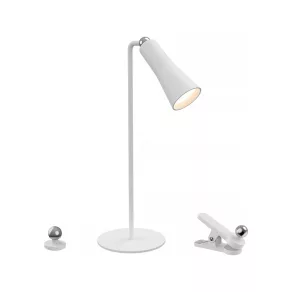   Lampă de birou cu LED și clemă, 37 cm, albă, 3 W, 360 lm, 4000 K - Bright Klausen KLAUKL148016
