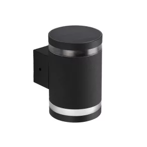   Lampă de perete cu panou solar, 1,6 W, 15 lm, 6500 K, negru, IP44 - Klausen Sunrise