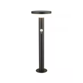   Lampă de exterior, 4,4 W, 215 lm, lumină caldă, cu senzor de mișcare, H 50 cm, negru, IP44 - Klausen Shiny