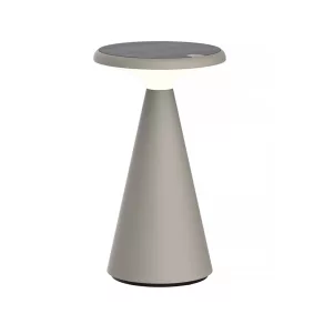   Lampă de birou cu LED și panou solar, 1,6 W, 2700 K, 160 lm, bej, IP44 - Klausen Vivid KL148018