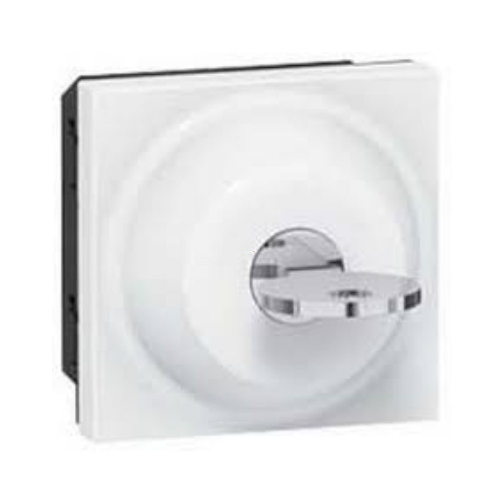 Legrand Mosaic comutator cu două poziții, cu cheie, 0-1 poziții, 6A (77072)