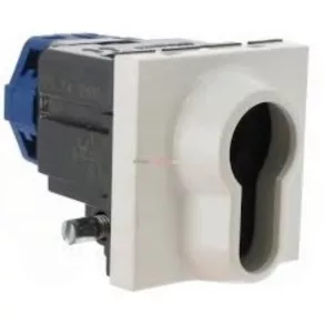   Comutator cu cheie LeGrand Program Mosaic, 3 poziții, 2 m, 6 A, alb - 77074