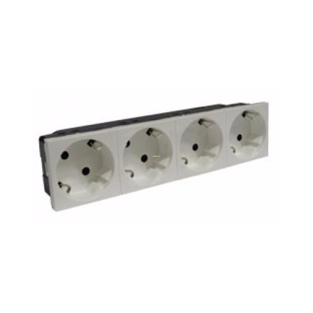 Legrand Program Mosaic 4x2P+F cu șină (77254)