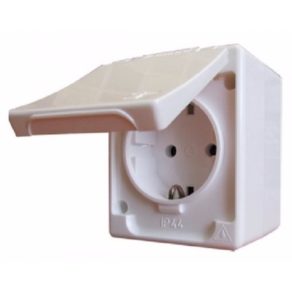   Priză Legrand Kontállux IP44 2P+F, albă DAF 2-162 KV - 83913